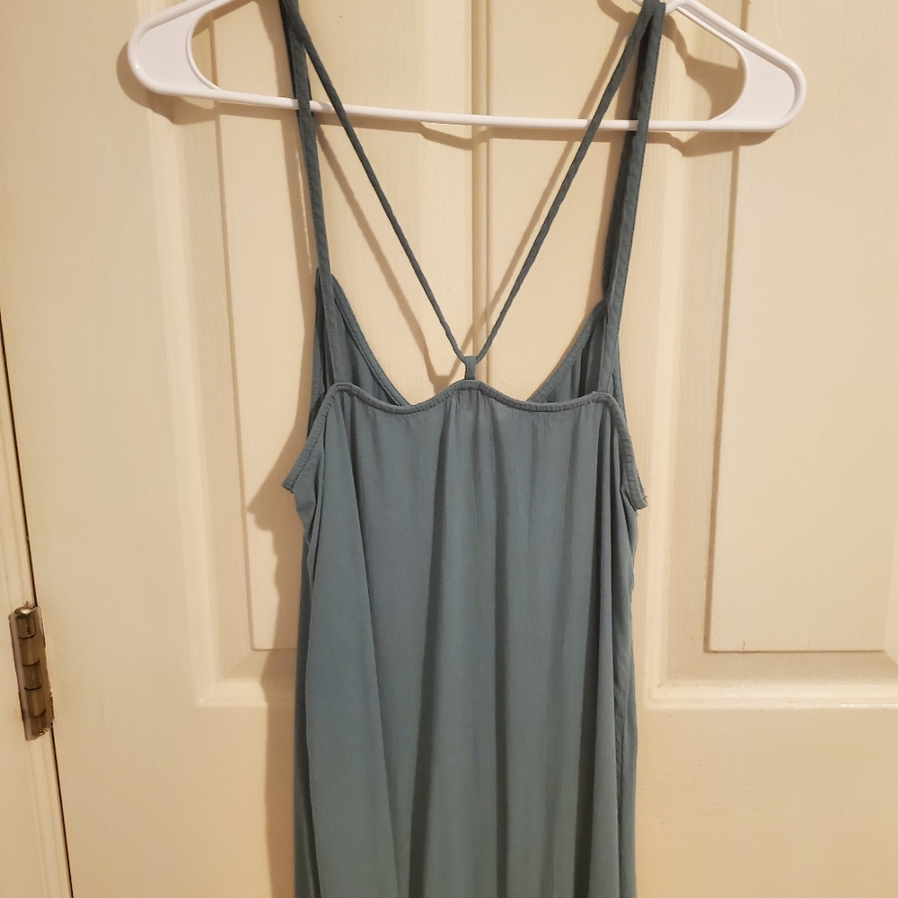 Aerie seafoam blue green slip dress - Picture 6 of 8